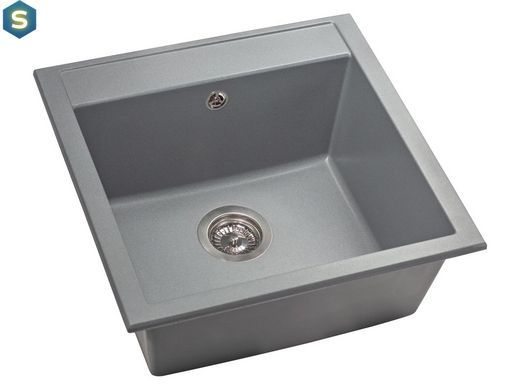 Кухонна мийка гранітна Miraggio Bodrum 510 gray 508x495x227 00206306, Каппучино
