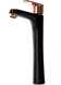 Смеситель для умывальника Rea Mild высокий black rose gold REA-B4808, Черный/золото