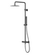 Душевая система Corsan Lugo black с термостатом CMN01TBL, Черный матовый