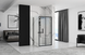 Душова кабіна Rea Rapid Fold 90x80 black REA-K6422 + REA-K6418, Черный матовый, Універсальна, прозорий, чорний матовий