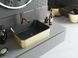 Умивальник Mexen Catia brushed gold black matt накладний MEX-21314877, Золотий