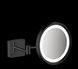 Косметическое зеркало Hansgrohe AddStoris для бритья с подсветкой LED matt black 41790670, Черный матовый