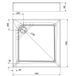 Душовий піддон Kolo First 90x90 XBK1690000