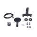 Смеситель для ванны Qtap Vlasta New (c душевым гарнитуром) QTVLA259GMB45643 Gunmetal Black PVD, Шлифованный черный хром