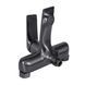 Смеситель для ванны Qtap Vlasta New (c душевым гарнитуром) QTVLA259GMB45643 Gunmetal Black PVD, Шлифованный черный хром