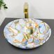 Умивальник (раковина) VBI PARMA MARBLE BLUE накладний, узор
