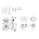 Комплект 4 в 1: Інсталяція GROHE Rapid SL 3 в 1 3884966Q + Унітаз безободковий Kroner Eifel WHI483429 TORNADO з сидінням Slim Duroplast / Soft-close / Quick relase KE483429WHIT (3884966KE483429)