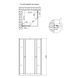 Душова кабіна Lidz Wawel SC80x80.SAT.LOW.GR, скло тоноване 4 мм без піддона, Хром матовий, Універсальна, тонованний
