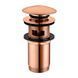 Донный клапан Omnires click-clack copper A706CP, Золотой