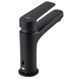 Смеситель для умывальника Topaz Capri TCA-15207-H44-BL картридж D25, H=140, шланги 45см, Черный матовый