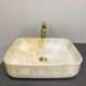 Умывальник VBI Palermo marble yellow накладний VBI-012309, Мармур