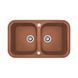 Кухонна мийка Adamant Twins 765x470x190 terra-cotta 306223, Цемент матовий
