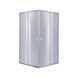 Душова кабіна Lidz Wawel SC80x80.SAT.LOW.GR, скло тоноване 4 мм без піддона, Хром матовий, Універсальна, тонованний