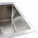 Кухонная мойка Platinum Handmade 50x50 нержавейка с подставкой для ножей + сифон, дозатор и корзинка, Нержавеющая сталь