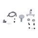 Смеситель для ванны Qtap Jay (c душевым гарнитуром) QTJAY259CRW45553 Chrome/White, Белый
