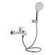 Смеситель для ванны Qtap Jay (c душевым гарнитуром) QTJAY259CRW45553 Chrome/White, Белый