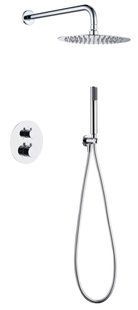 Душова система прихованого монтажу з термостатом Imex Monza хром GTM039, Хром