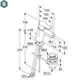 Змішувач для умивальника Kludi Pure&Easy 372820565, Хром