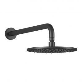 Верхній душ Paffoni Syncro Quadro &Oslash;225xh8 мм з утримувачем 400 мм black matt ZSOF074NO + ZSOF034NO, Черный матовый