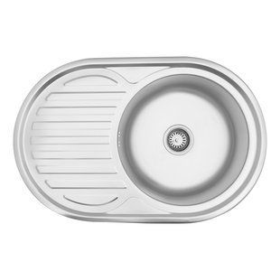Кухонная мойка Kroner KRP Satin-7750 (0,8 мм) CV022788, Satin