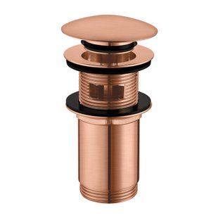 Донный клапан Omnires click-clack brushed copper A706CPB, Золотой
