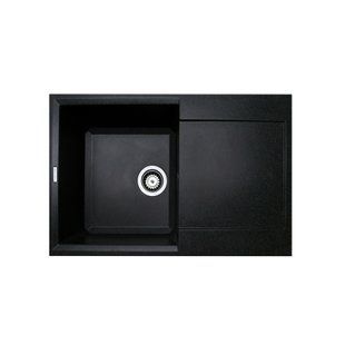 Кухонная мойка Adamant Horizon 780x495x230 чёрный 1824296101503, Черный/золото