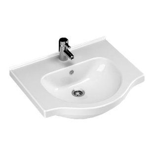 Умывальник мебельный RJ Lotus 55,5x48x15,5 см white RZJ200, Белый