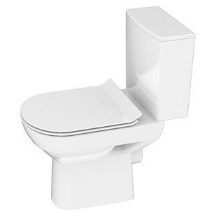 Унитаз-компакт Cersanit City Clean On 011 K35-038 с сидением Soft Close Slim, Белый