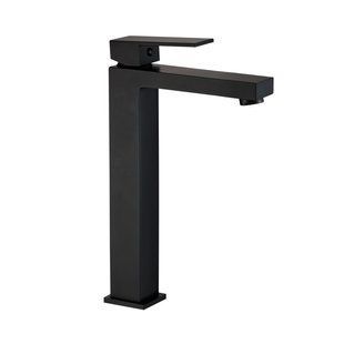Смеситель для раковины VBI Loreno black высокий VBI-050201BL, Черный матовый