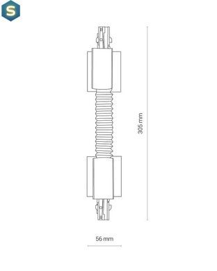 З'єднувач Nowodvorski 8676 Ctls Recessed Power Flex Connector IP20 Wh