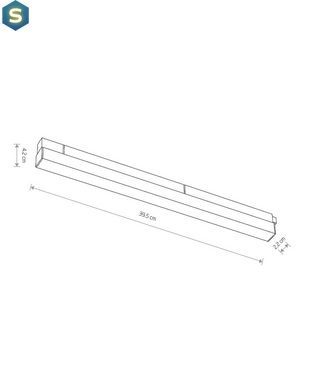 Магнитный трековый светильник Nowodvorski 10650 LVM Line Led 1x15w 4000к 770Lm IP20 Bl