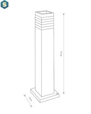 Светильник уличный Nowodvorski 9158 Oir E27 1x40W IP44 Bl