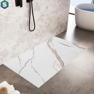 Душовий піддон Rea Bazalt 90x120 carrara white REA-K7001, Мармур