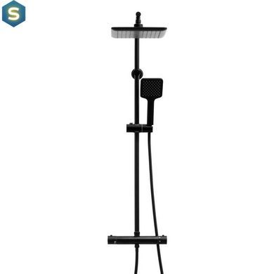 Душевая система Yoka Bodo 23 Black с термостатом BP.BODO-THERM-23-BLK, Черный матовый