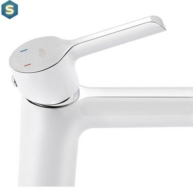 Змішувач для раковини Qtap Grand WCR 001F, Білий