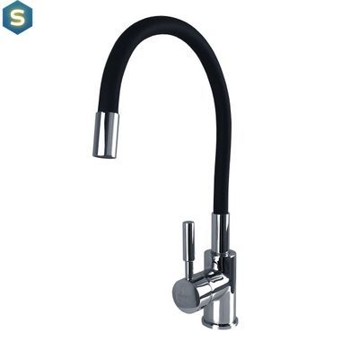 Смеситель для кухни Globus Lux Lazer GLLR-203SB, Черный/золото