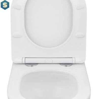 Комплект 4 в 1: Инсталляция GROHE Rapid SL 3 в 1 3884966Q + Унитаз безободочный Kroner Harz WHI483632 TORNADO с сиденьем Slim Duroplast / Soft-close / Quick relase KH483632WHIT (388496
