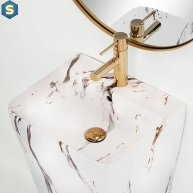 Умивальник Rea Aris marble підлоговий REA-U6906, Білий