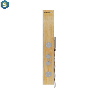 Душевая панель Corsan Bali bamboo хром B231MCH, Дуб