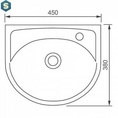 Раковина Kolo Status 45x38 2322450UA правый, Белый