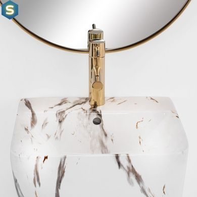 Умивальник Rea Aris marble підлоговий REA-U6906, Білий