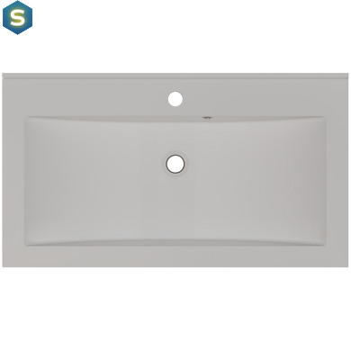 Раковина матова врізна Amidicon Victoria 80 800x450 з литого каменю VICTORIA_80_MAT, Білий