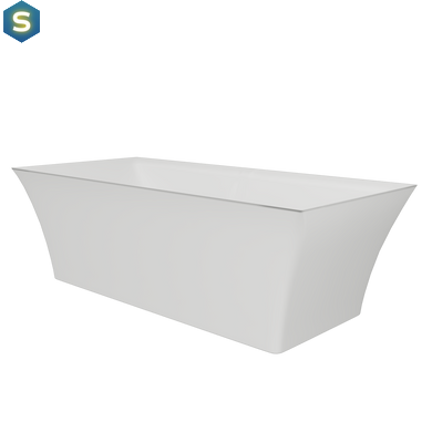 Ванна окремостояча глянцева Amidicon Sparta 173x73 з литого каменю SPARTA_173_HL