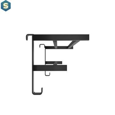 Полиця для рушникосушарки HF Sheffield проф. 520x204 3.0.1200.13.BM, Черный матовый