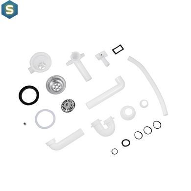 Сифон для кухонної мийки Kroner KRP Siphon - 010 3 1/2"х40 мм CV031203, Білий