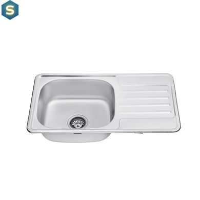 Кухонна мийка Kroner KRP Satin-7642 (0,8 мм) CV025282, Satin