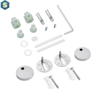 Комплект 4 в 1: Инсталляция GROHE Rapid SL 3 в 1 3884966Q + Унитаз безободочный Kroner Harz WHI483632 TORNADO с сиденьем Slim Duroplast / Soft-close / Quick relase KH483632WHIT (388496