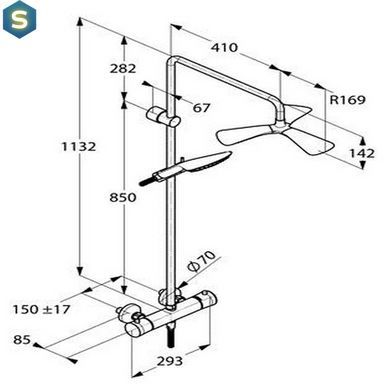 Душова система Kludi Fizz 6709505-00, Хром