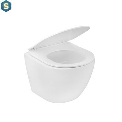 Комплект 4 в 1: Инсталляция GROHE Rapid SL 3 в 1 3884966Q + Унитаз безободочный Kroner Harz WHI483632 TORNADO с сиденьем Slim Duroplast / Soft-close / Quick relase KH483632WHIT (388496