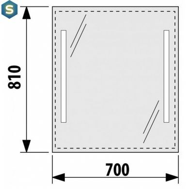 Зеркало для ванной 70 см Jika Clear с подсветкой H4557351731441
